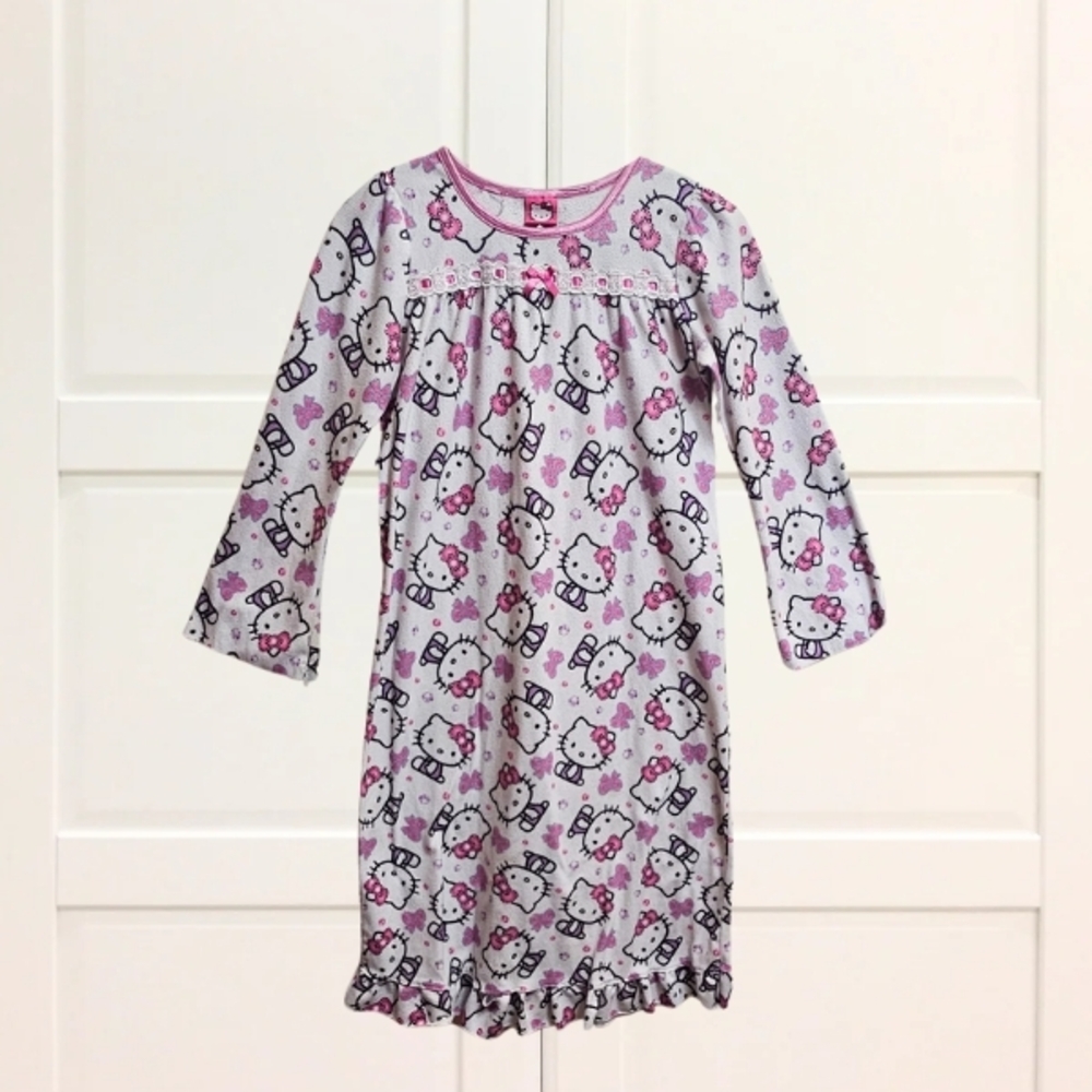 Hello Kitty Pink and White Kids Nightgown